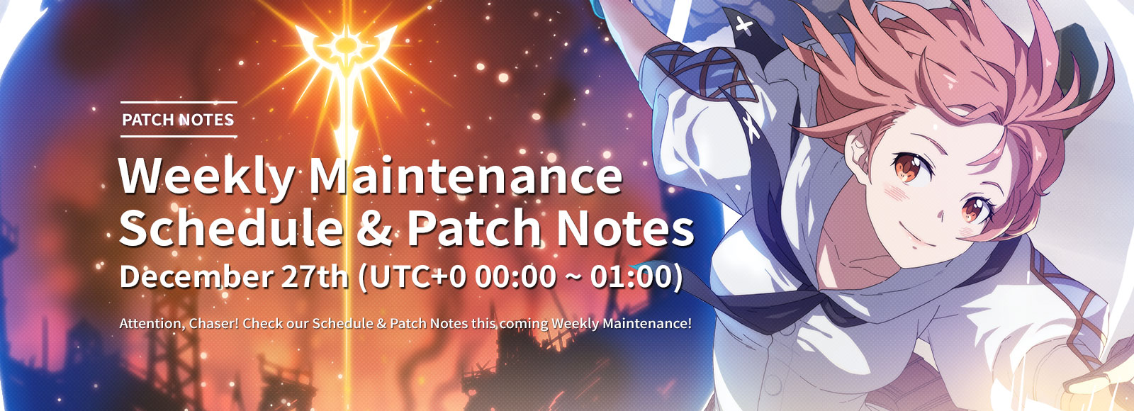 December 27th Weekly Maintenance Schedule & Patch Notes