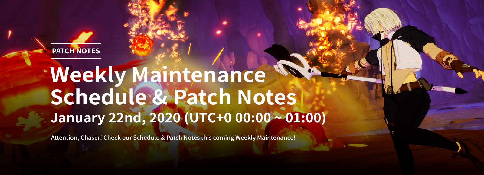 January 22nd 2020 Weekly Maintenance Schedule & Patch Notes